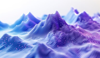 abstract Lidar data Mountain background