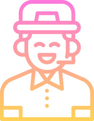 Poster - Customer service icon