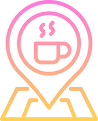 Poster - Location coffee shop icon