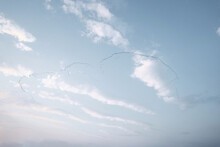 Flock Of Birds In The Sky At Glen Coe, Scotland