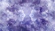 A symmetrical abstract artwork with crystal-like formations in shades of purple, creating a mystical feel.