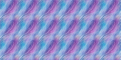 Poster - Blue and Purple Background With Wavy Lines