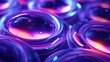 Close-up of purple and blue bubbles, suitable for abstract backgrounds