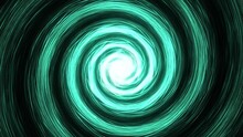 A Spiral Green Vortex. An Abstract Tornado. 