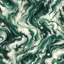 A Seamless Pattern Background That Mimics The Look And Feel Of Green Marble Texture. 