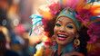 © Gennie Fx - the festive traditions of Carnival with a parade and vibrant costumes. Generative AI