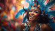 © Gennie Fx - the festive traditions of Carnival with a parade and vibrant costumes. Generative AI