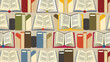 © Professor - pattern with books