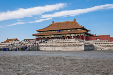 Sticker - Hall of Supreme Harmony in Forbidden City in Beijing, China