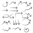 © Artopedia_1 - Collection hand drawn arrows. Set simple arrows isolated on white background. Arrow mark icons. Arrow paint