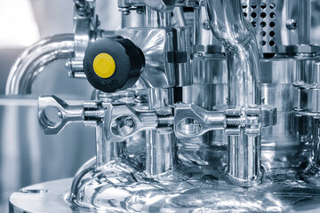 Chemical laboratory equipment, equipment for pharmaceutical production  equipment close-up, apparatus for lab