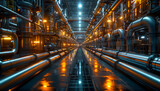 Fototapeta Londyn - industry gas and oil pipeline transport, petrochemical processing