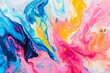 Colorful abstract marbled acrylic paint design Creating a dynamic and bold statement for artistic backgrounds and creative projects