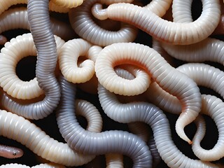 Canvas Print - a group of worms.