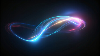  Neon Swirls in Abstract Light Design