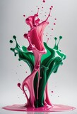 Fototapeta  - Metalic paint splash