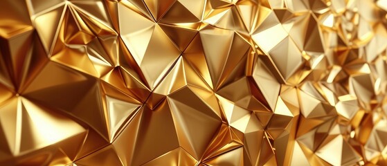 Gold Geometric backdrop Patterns. Luxury gold Backgrounds. 3D gold texture. Silk and glowing gold illustration