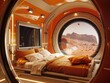 Space tourism hotel orbiting Mars