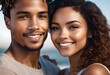 a gorgeous young mixed race couple. white. black, african american. latin. spanish