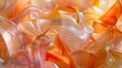 Sunset Hues in Flowing Glass Ribbons A Serene Dance of Color and Movement