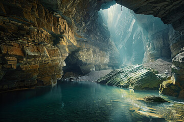  A beautiful underground cave