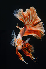 Wall Mural - A beautiful Siamese fighting fish