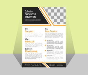 Creative Corporate & Business Flyer Brochure Template Design, abstract business flyer, vector template design. Brochure design, cover, annual report, poster, flyer