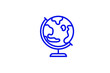 © HenryFord - Isolated globe illustration in line style design. Vector illustration.