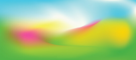 Wall Mural - Abstract spring gradient vector modern background