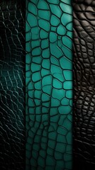 Poster - Different types of leather textures. Generative AI.