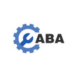 ABA letter logo design on white background. ABA logo. ABA creative initials letter Monogram logo icon concept. ABA letter design