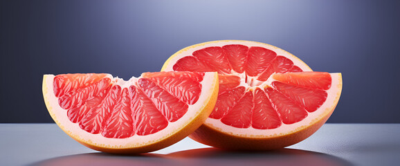 fresh grapefruit isolated on white background,Grapefruit citrus fruit with half on white
