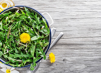 Canvas Print - Dandelion salad