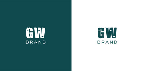 GW vector logo design