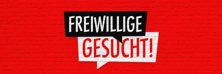 Canvas Print - Freiwillige gesucht