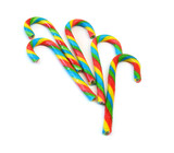 Fototapeta  - Christmas candy canes on white background