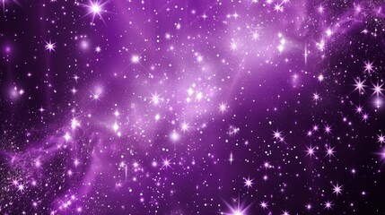 Wall Mural - Starlight purple background
