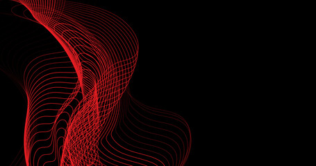 Wall Mural - Modern dark red banner background abstract geometric pattern light. Abstract blue background banner poster with dynamic. technology network