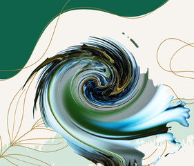 abstract background with spiral