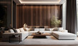 Modern luxurious minimalist style living room, interior design