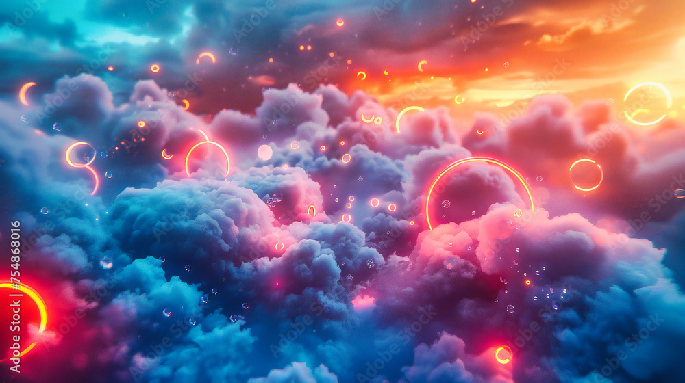 Background Rth Starry Night Sky, Cosmic Nebula and Galaxies, Abstract Astronomy ...