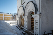 The snow-white Tent Orthodox Church of Guria, Samona and Aviva in the Russian city of Yaroslavl.	