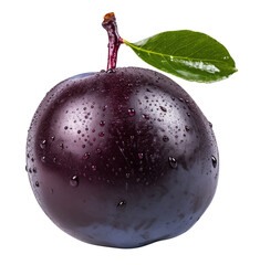 Plum with transparent background PNG.