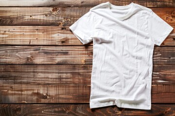 white color t-shirt with copy space