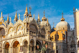 Fototapeta Big Ben - Saint Mark's basilica (Basilica di San Marco) in Venice, Italy