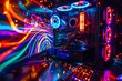 © Bipul Kumar - Glowing Geek Paradise A Neon-Lit Gaming Setup Generative AI