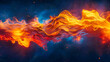 Celestial Dreams, Abstract Nebula in Vibrant Colors, A Journey Through the Cosmos in Artistic Form
