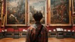 © DVS - Renaissance Art Enthusiast in Historic Museum Gallery