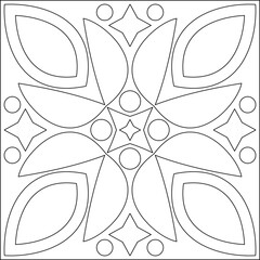 Wall Mural - Geometric Coloring Page M_2204126