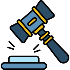 Sticker - Gavel Illustration